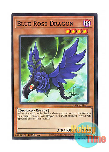 画像1: 英語版 L5DD-ENA05 Blue Rose Dragon ブルーローズ・ドラゴン (ノーマル) 1st Edition