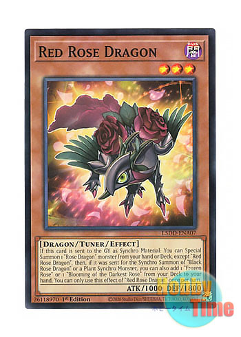 画像1: 英語版 L5DD-ENA07 Red Rose Dragon レッドローズ・ドラゴン (ノーマル) 1st Edition