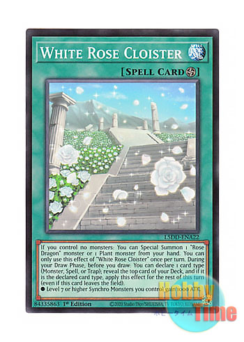 画像1: 英語版 L5DD-ENA22 White Rose Cloister 白薔薇の回廊 (ノーマル) 1st Edition