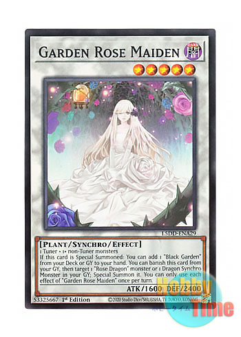画像1: 英語版 L5DD-ENA29 Garden Rose Maiden ガーデン・ローズ・メイデン (ノーマル) 1st Edition