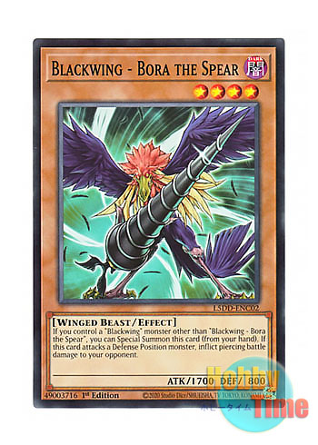 画像1: 英語版 L5DD-ENC02 Blackwing - Bora the Spear BF－黒槍のブラスト (ノーマル) 1st Edition