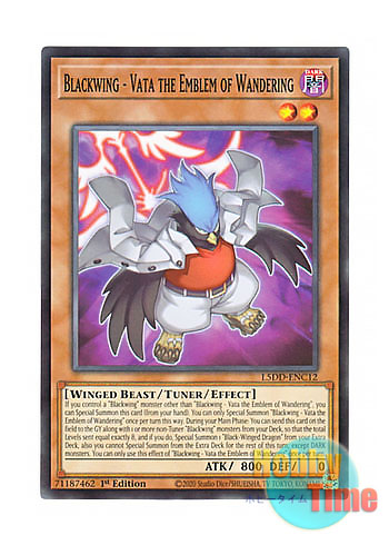 画像1: 英語版 L5DD-ENC12 Blackwing - Vata the Emblem of Wandering BF－無頼のヴァータ (ノーマル) 1st Edition
