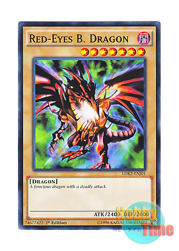 画像1: 英語版 LDK2-ENJ01 Red-Eyes B. Dragon 真紅眼の黒竜 (ノーマル) 1st Edition