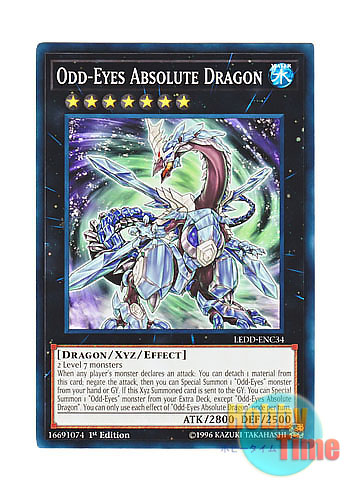 画像1: 英語版 LEDD-ENC34 Odd-Eyes Absolute Dragon オッドアイズ・アブソリュート・ドラゴン (ノーマル) 1st Edition