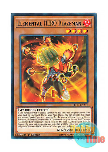 画像1: 英語版 LEHD-ENA16 Elemental HERO Blazeman E・HERO ブレイズマン (ノーマル) 1st Edition