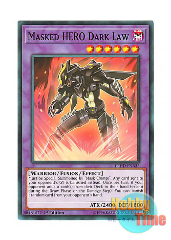 画像1: 英語版 LEHD-ENA35 Masked HERO Dark Law M・HERO ダーク・ロウ (ノーマル) 1st Edition