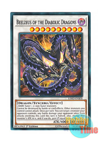 画像1: 英語版 LEHD-ENB35 Beelzeus of the Diabolic Dragons 魔王超龍 ベエルゼウス (ノーマル) 1st Edition