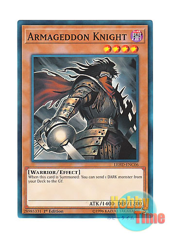 画像1: 英語版 LEHD-ENC06 Armageddon Knight 終末の騎士 (ノーマル) 1st Edition