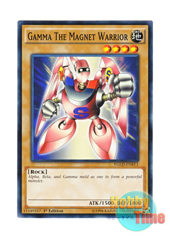 画像1: 英語版 YGLD-ENB13 Gamma The Magnet Warrior 磁石の戦士γ (ノーマル) 1st Edition
