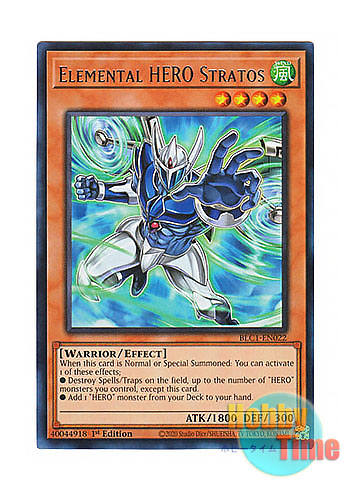画像1: 英語版 BLC1-EN022 Elemental HERO Stratos E・HERO エアーマン (ウルトラレア：シルバー) 1st Edition