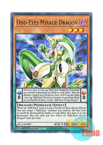 画像1: 英語版 DLCS-EN097 Odd-Eyes Mirage Dragon オッドアイズ・ミラージュ・ドラゴン (ノーマル) 1st Edition