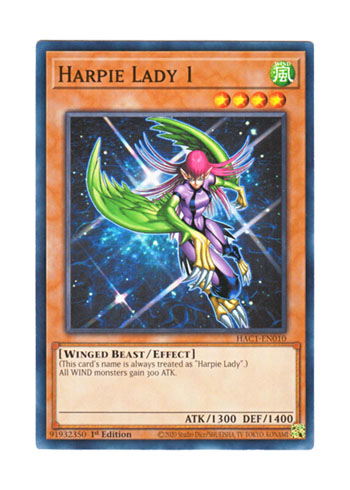 画像1: 英語版 HAC1-EN010 Harpie Lady 1 ハーピィ・レディ１ (ノーマル) 1st Edition