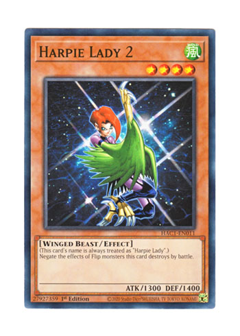 画像1: 英語版 HAC1-EN011 Harpie Lady 2 ハーピィ・レディ２ (ノーマル) 1st Edition