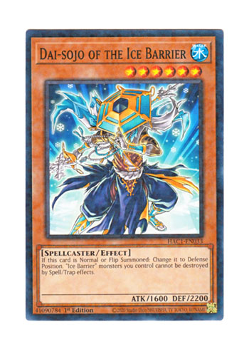 画像1: 英語版 HAC1-EN033 Dai-sojo of the Ice Barrier 氷結界の大僧正 (ノーマル・パラレル) 1st Edition