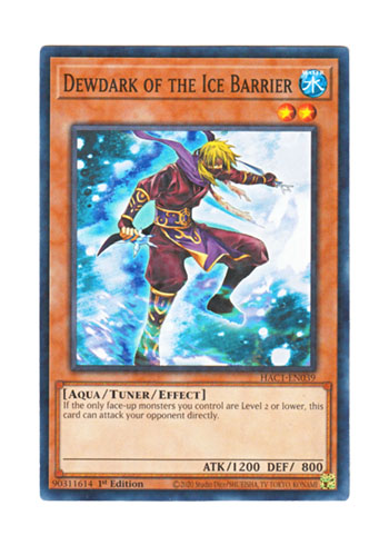 画像1: 英語版 HAC1-EN039 Dewdark of the Ice Barrier 氷結界の水影 (ノーマル・パラレル) 1st Edition
