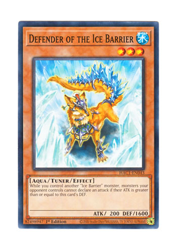 画像1: 英語版 HAC1-EN043 Defender of the Ice Barrier 氷結界の守護陣 (ノーマル) 1st Edition
