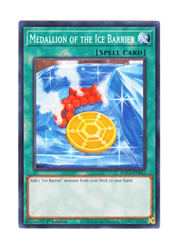 画像1: 英語版 HAC1-EN055 Medallion of the Ice Barrier 氷結界の紋章 (ノーマル) 1st Edition