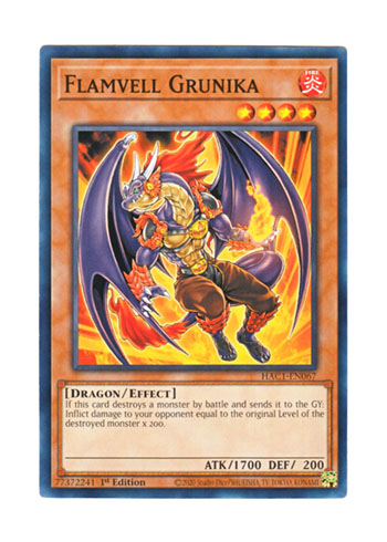 画像1: 英語版 HAC1-EN067 Flamvell Grunika フレムベル・グルニカ (ノーマル) 1st Edition