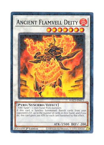 画像1: 英語版 HAC1-EN075 Ancient Flamvell Deity エンシェント・ゴッド・フレムベル (ノーマル・パラレル) 1st Edition