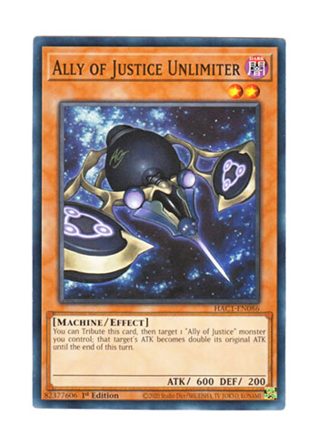画像1: 英語版 HAC1-EN086 Ally of Justice Unlimiter A・O・J アンリミッター (ノーマル) 1st Edition