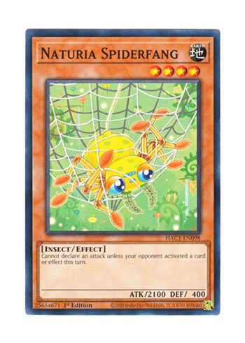 画像1: 英語版 HAC1-EN098 Naturia Spiderfang ナチュル・スパイダーファング (ノーマル) 1st Edition