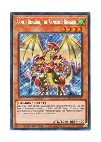 画像1: 英語版 HAC1-EN173 Armed Dragon, the Armored Dragon 鎧竜－アームド・ドラゴン－ (シークレットレア) Limited Edition