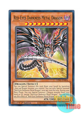 英語版 LDS1-EN004 Red-Eyes Darkness Metal Dragon レッドアイズ・ダークネスメタルドラゴン (ノーマル)  1st Edition