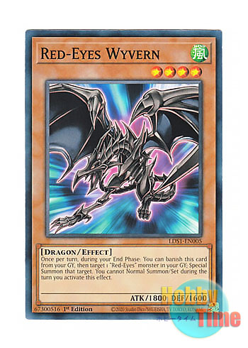 画像1: 英語版 LDS1-EN005 Red-Eyes Wyvern 真紅眼の飛竜 (ノーマル) 1st Edition