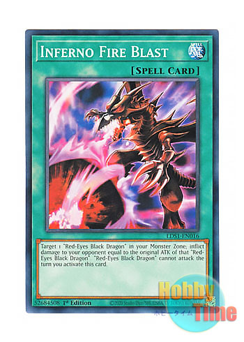 画像1: 英語版 LDS1-EN016 Inferno Fire Blast 黒炎弾 (ノーマル) 1st Edition