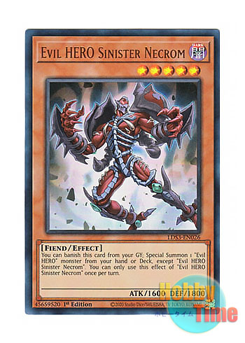 画像1: 英語版 LDS3-EN026 Evil HERO Sinister Necrom E-HERO シニスター・ネクロム (ウルトラレア) 1st Edition