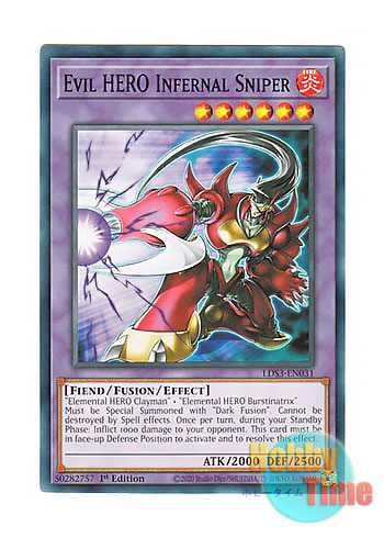 画像1: 英語版 LDS3-EN031 Evil HERO Infernal Sniper E-HERO ヘル・スナイパー (ノーマル) 1st Edition