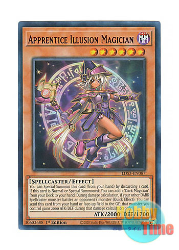 画像1: 英語版 LDS3-EN087 Apprentice Illusion Magician 幻想の見習い魔導師 (ウルトラレア：レッド) 1st Edition