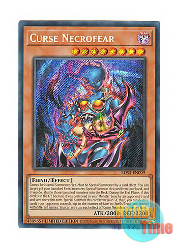 画像1: 英語版 LDS3-EN009 Curse Necrofear カース・ネクロフィア (シークレットレア) Limited Edition
