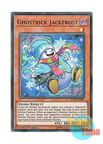 画像1: 英語版 AC18-EN003 Ghostrick Jackfrost ゴーストリック・フロスト (スーパーレア) 1st Edition