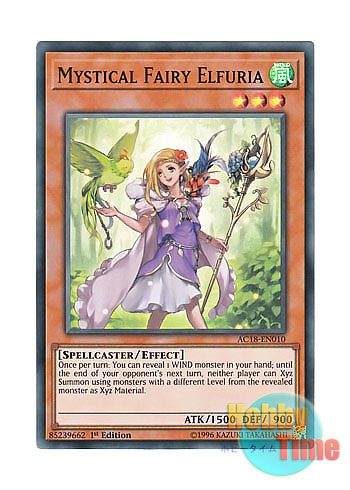 画像1: 英語版 AC18-EN010 Mystical Fairy Elfuria 神秘の妖精 エルフィリア (スーパーレア) 1st Edition