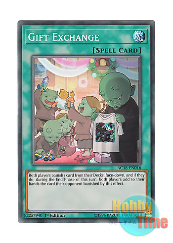 画像1: 英語版 AC18-EN016 Gift Exchange プレゼント交換 (スーパーレア) 1st Edition