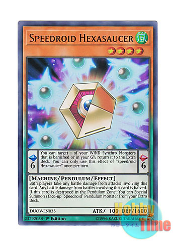 画像1: 英語版 DUOV-EN035 Speedroid Hexasaucer SRヘキサソーサー (ウルトラレア) 1st Edition