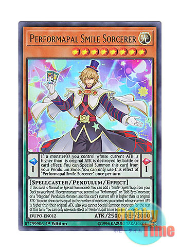 画像1: 英語版 DUPO-EN012 Performapal Smile Sorcerer EMスマイル・マジシャン (ウルトラレア) 1st Edition