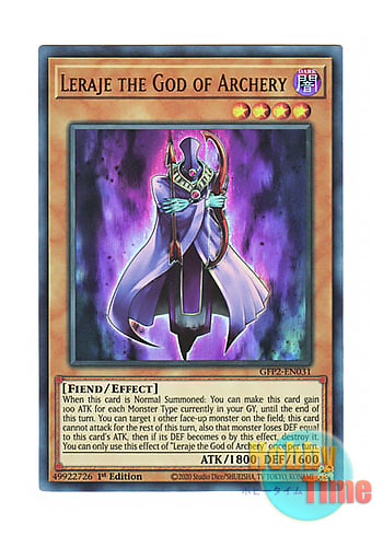 画像1: 英語版 GFP2-EN031 Leraje the God of Archery 弓神レライエ (ウルトラレア) 1st Edition