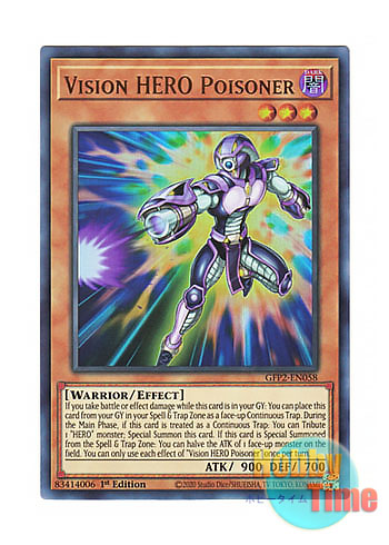 画像1: 英語版 GFP2-EN058 Vision HERO Poisoner V・HERO ポイズナー (ウルトラレア) 1st Edition