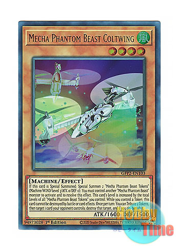 画像1: 英語版 GFP2-EN103 Mecha Phantom Beast Coltwing 幻獣機コルトウィング (ウルトラレア) 1st Edition