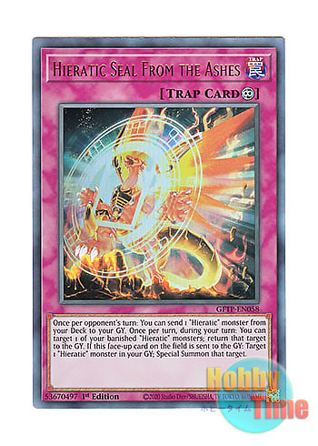画像1: 英語版 GFTP-EN058 Hieratic Seal From the Ashes 復活の聖刻印 (ウルトラレア) 1st Edition