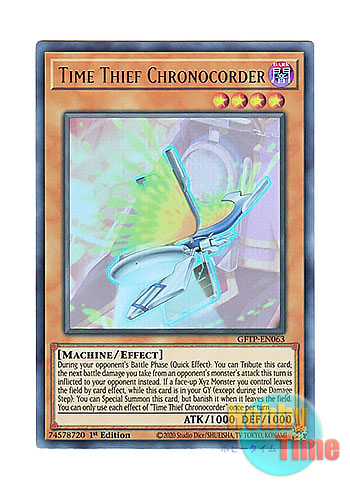 画像1: 英語版 GFTP-EN063 Time Thief Chronocorder クロノダイバー・タイムレコーダー (ウルトラレア) 1st Edition