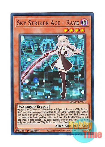 画像1: 英語版 MAMA-EN004 Sky Striker Ace - Raye 閃刀姫－レイ (ウルトラレア) 1st Edition