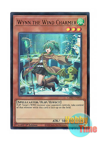 画像1: 英語版 CH02-EN003 Wynn the Wind Charmer 風霊使いウィン (ウルトラレア) 1st Edition