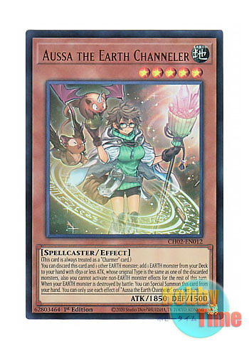 画像1: 英語版 CH02-EN012 Aussa the Earth Channeler 地霊媒師アウス (ウルトラレア) 1st Edition
