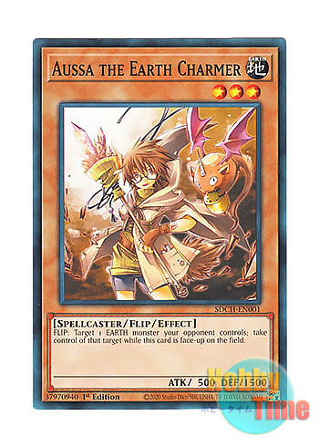 画像1: 英語版 SDCH-EN001 Aussa the Earth Charmer 地霊使いアウス (ノーマル) 1st Edition