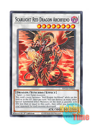 画像1: 英語版 SDCK-EN041 Scarlight Red Dragon Archfiend レッド・デーモンズ・ドラゴン・スカーライト (ノーマル) 1st Edition