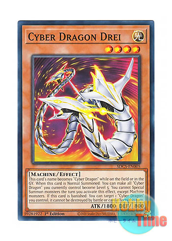 画像1: 英語版 SDCS-EN005 Cyber Dragon Drei サイバー・ドラゴン・ドライ (ノーマル) 1st Edition