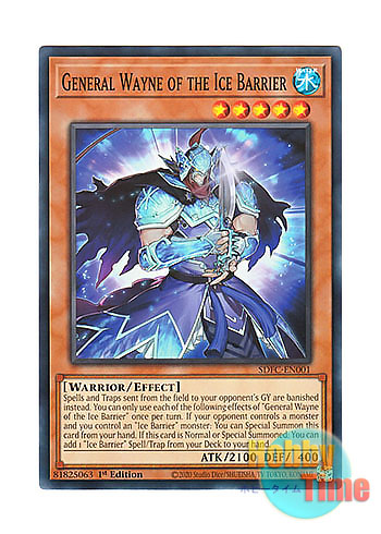 画像1: 英語版 SDFC-EN001 General Wayne of the Ice Barrier 氷結界の虎将 ウェイン (ノーマル) 1st Edition